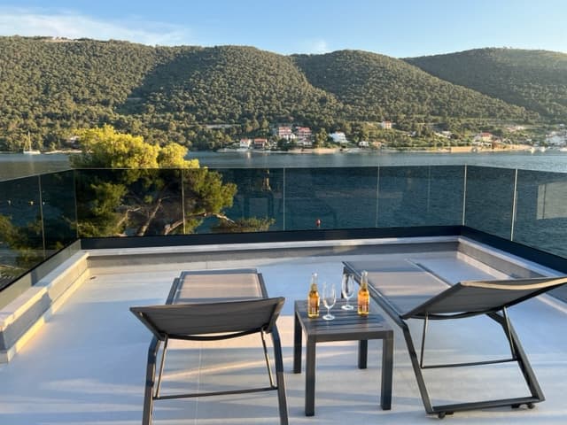 Terrace with Mediterranean sea views
